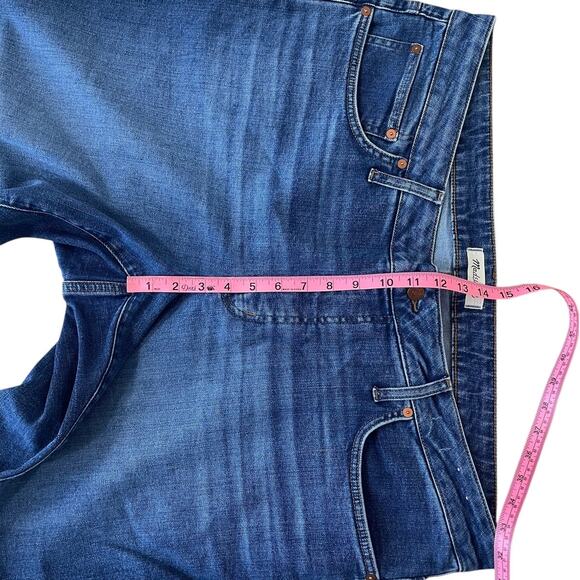 Madewell Mid-Rise Kick Out Jeans Dark Blue Size 22W - Picture 10 of 16